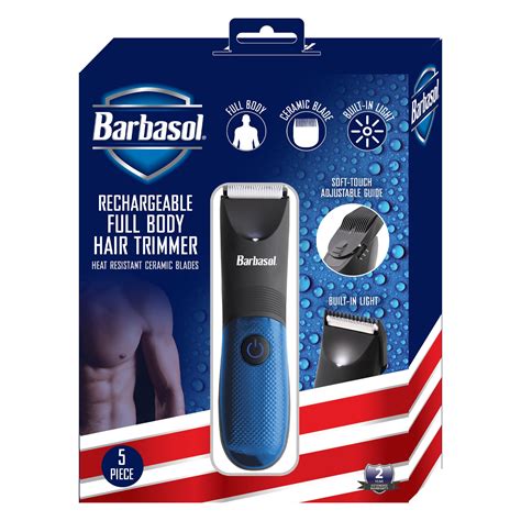 Barbasol Body Hair Trimmer For Men With Adjustable Guide Shield Built