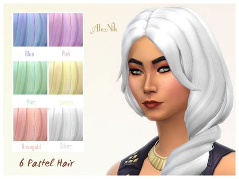 Pastel Recolors Of This Base Game Hair Found In Tsr Category Sims