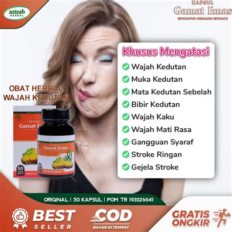 Jual Obat Hemifacial Spam Wajah Kedutan Mata Bibir Sering Kedutan Muka