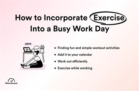 How To Incorporate Exercise Into A Busy Work Day