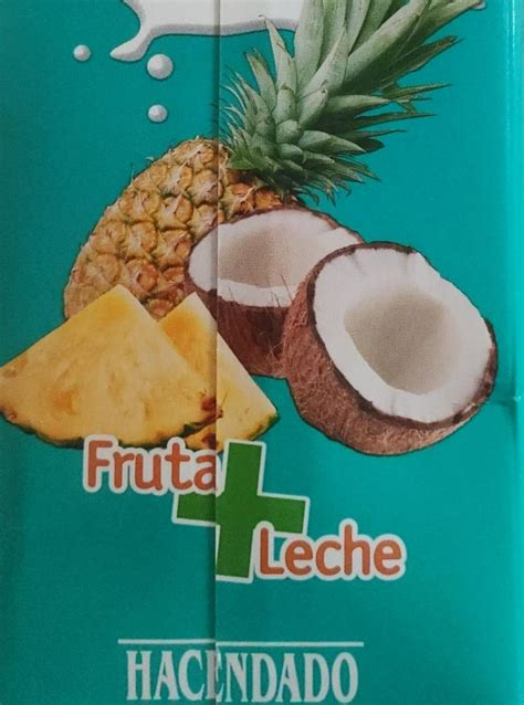 Piňa Coco Fruta Leche Hacendado kalorie kJ a nutriční hodnoty