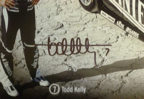 Jack Daniels Racing Todd Rick Kelly Signed Poster