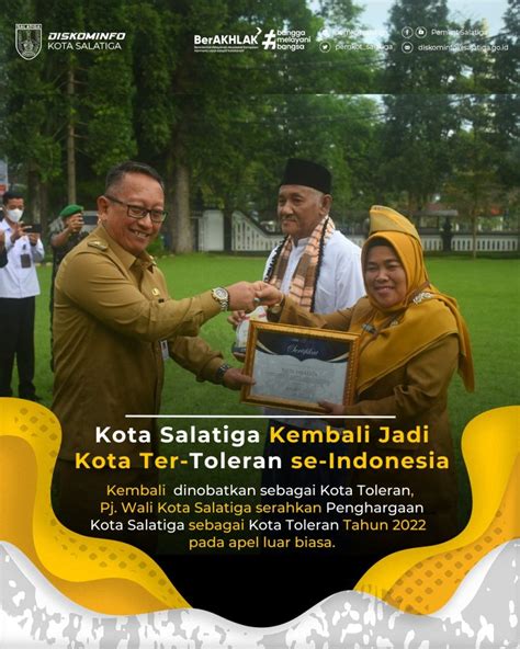 Kota Salatiga Kembali Jadi Kota Ter Toleran Se Indonesia Diskominfo