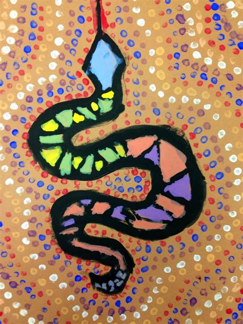 Art at Hosmer: Aboriginal Animal Dot Painting, Part 2