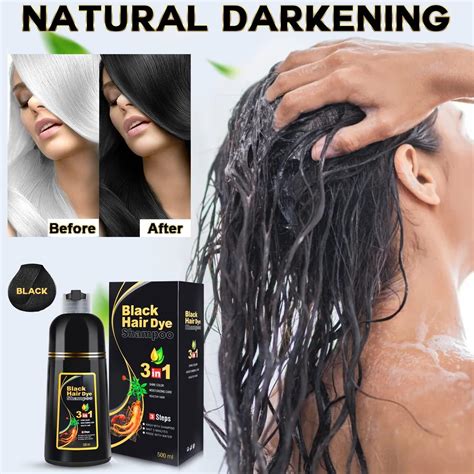 Black Hair Dye Shampoo Meidu Herbal Hair Color Shampoo For Men And Women Hair Dye Shampoo 3 In 1