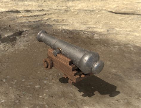 Medieval Cannon 3d Model Turbosquid 1252370