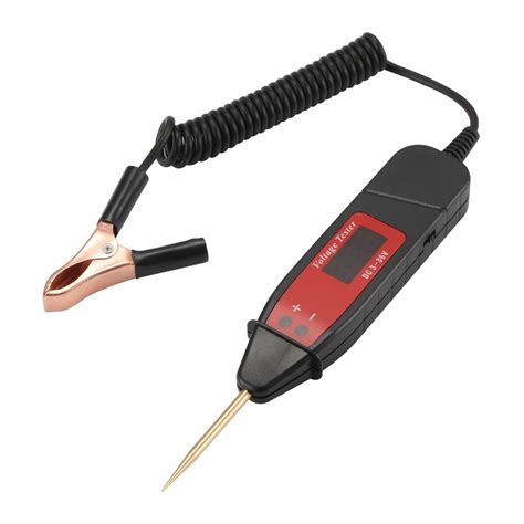 Professional Car Voltage Detector Test Pen With Led Light Digital Lcd