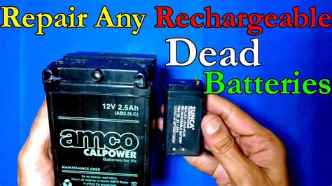 How To Repair Rechargeable Dead Battery Repair Lead Acid Battery