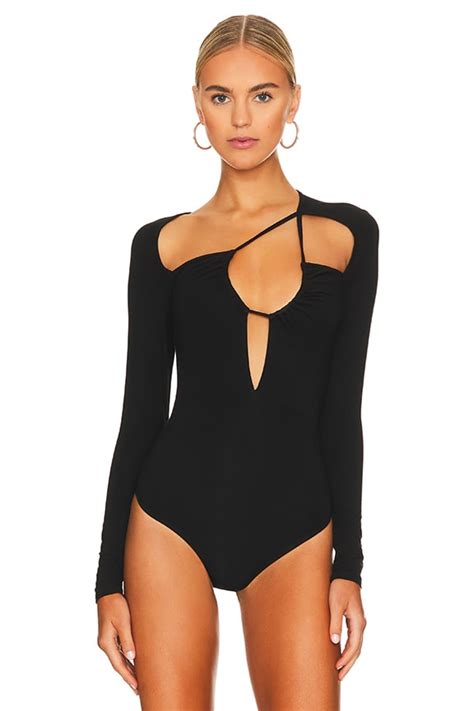 Superdown Aranza Ruched Bodysuit Superdown