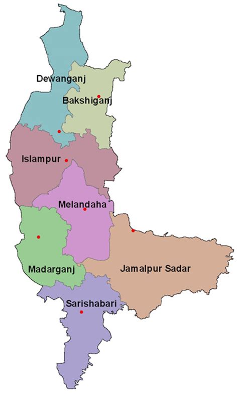 Jamalpur Bangladesh Map