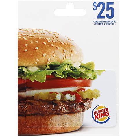 Burger King Gift Card, $25 | Gift Cards | Sun Fresh