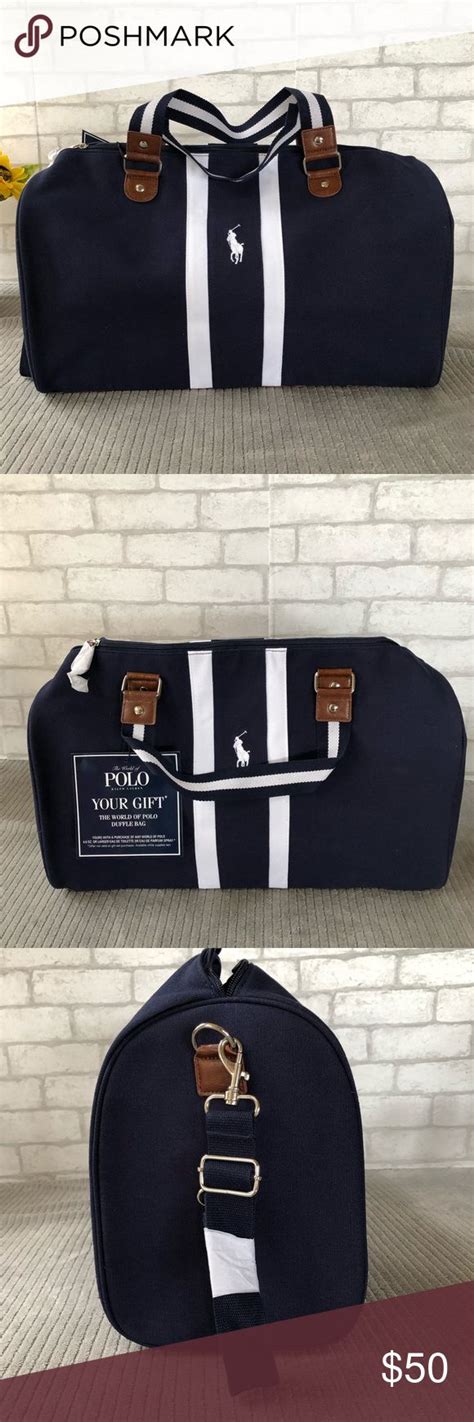 Nwt Polo Ralph Lauren Classic Navy Duffle Bag Duffle Bag Travel