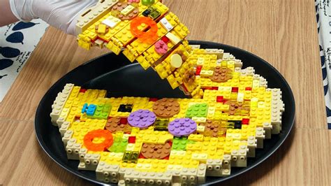 Lego Pizza Lego In Real Life Stop Motion Cooking Asmr Youtube