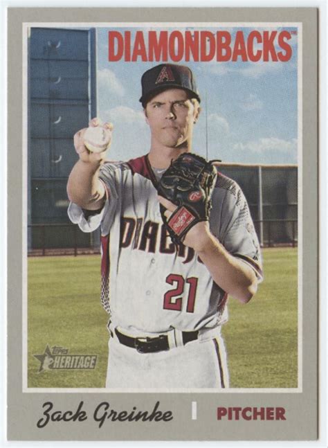 2019 Topps Heritage 442 Zack Greinke Diamondbacks NM MT SP Short