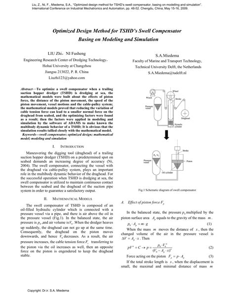 Pdf Optimized Design Method For Tshds Swell Compensator Basing On