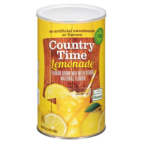 Country Time Lemonade Naturally Flavored Powdered Drink Mix Ister 82 5