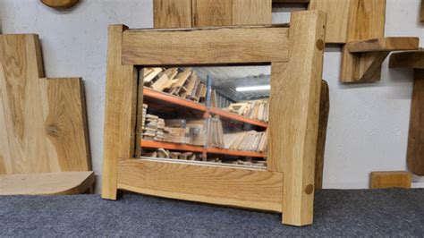 Small Rustic Oak Framed Mirror Swindon Oak