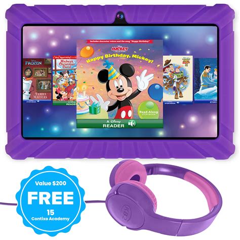 "Contixo V8-2 7"" Kids Tablet & Headphone Set, 32GB, 50+ Disney eBooks