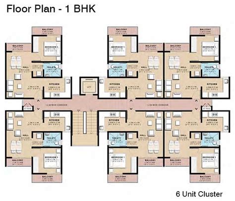 Low Cost Cluster Housing Floorplans Building Plans House Floor Plan