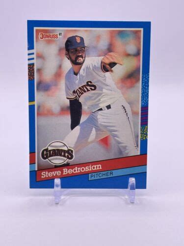 Baseball Card Donruss Steve Bedrosian Error Ebay