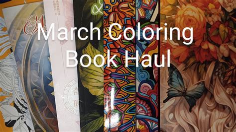 Coloring Book Haul March Youtube