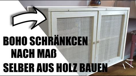 Hängeschrank nach Maß mit Wiener Geflecht und BOHO STYLE selber bauen