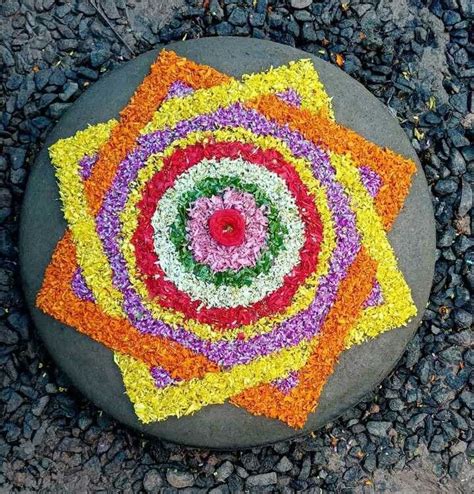 Best Onam Pookalam Rangoli Designs For Home Competition Artofit