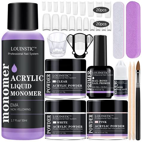 Amazon.com: Acrylic Nail Kit for Beginners - Acrylic Powder and Liquid ...