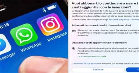 Facebook E Instagram A Pagamento Cosa Fare Quando Arriva La Notifica