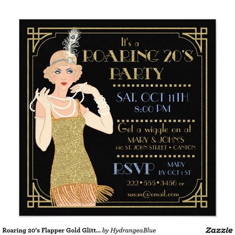 Roaring 20s Flapper Gold Glitter Black Retro 5 25x5 25 Square Paper