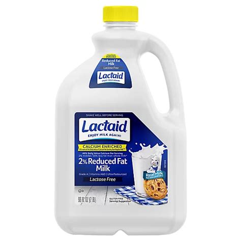 Lactaid 2 Reduced Fat Milk Calcium Enriched 96 Oz Acmemarkets