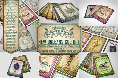 The NOLA new Orleans Culture Digital Artwork Collection Volume 3 - Etsy