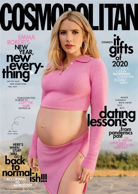 Emma Roberts Cosmopolitan Magazine December Issue Celebmafia