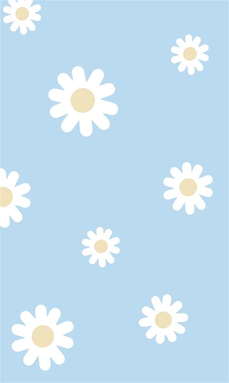 Blue Daisy Flower Wallpaper