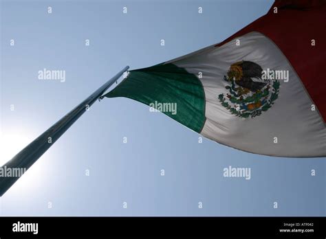 The Mexican flag Stock Photo - Alamy