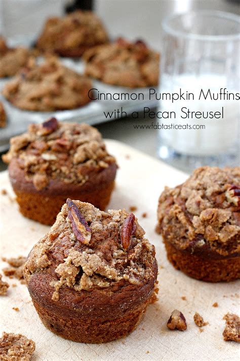 Cinnamon Pumpkin Muffins With A Pecan Streusel Belle Vie