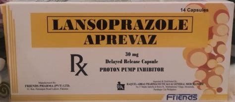 Aprevaz Lansoprazole 30mg Delayed Release Capsule 14s Price In The