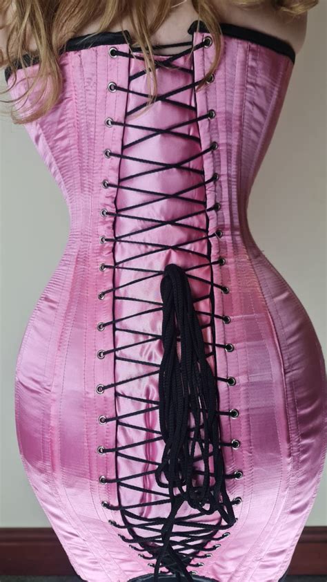 Hobble Corset Dress Tight Lacing Steel Bones Overbust Pvc Etsy Uk