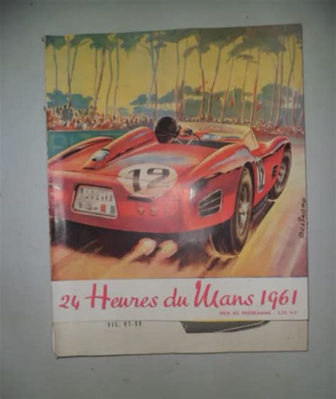 Programme Officiel Des Heures Du Mans De Eur Picclick Fr