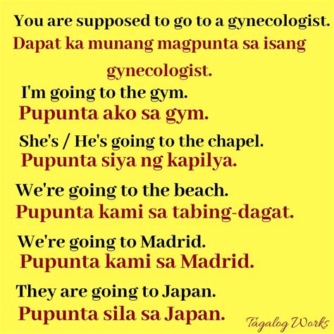 examples  pronouns  tagalog sentences tagalog words tagalog love