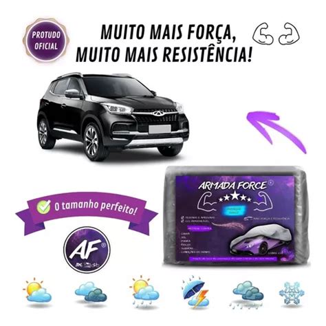 Capa De Cobrir Carro Tiggo X Armada Force Forrada Parcelamento Sem Juros