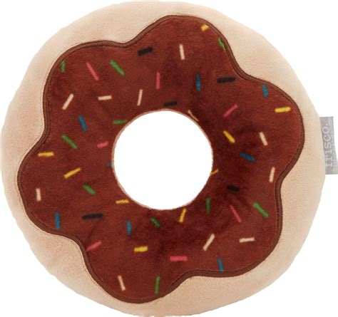 Frisco Chocolate Frosted Donut Dense Foam Squeaky Dog Toy Large