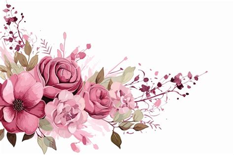 Premium Vector Flower Watercolor For Wedding