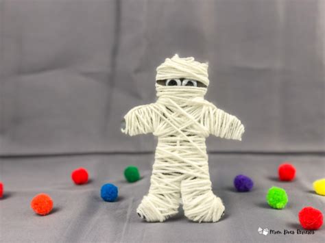 Easy Yarn Mummy Craft For Kids Perfect For Halloween Mom Does Reviews