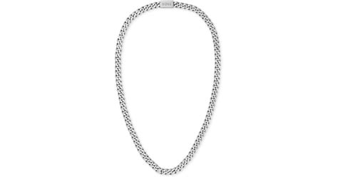 BOSS by HUGO BOSS Stainless Steel 24" Chain Necklace in Metallic for ...