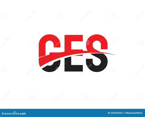 Ges Letter Initial Logo Design Vector Illustration Stock Vector