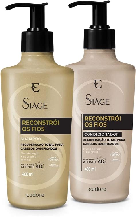 Eudora Kit Si Ge Reconstr I Os Fios Shampoo Ml Condicionador