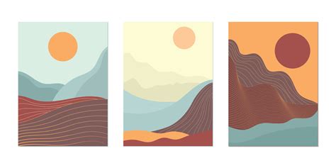 minimalist posters set 41858198 Vector Art at Vecteezy