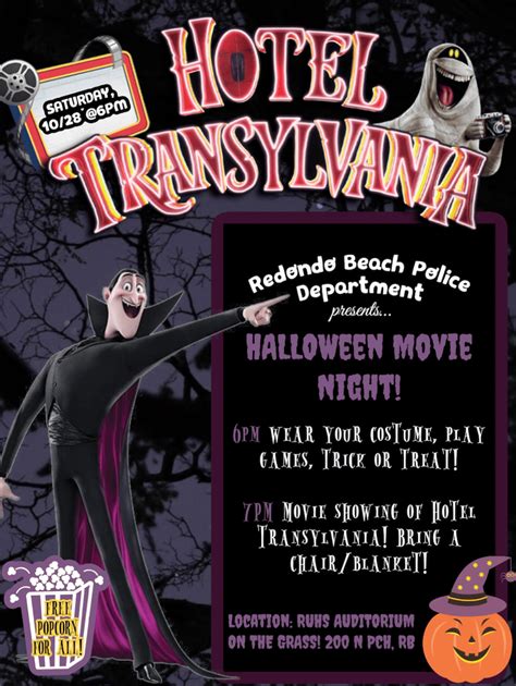 Redondo Beach Police Department presents HALLOWEEN MOVIE NIGHT | Local ...