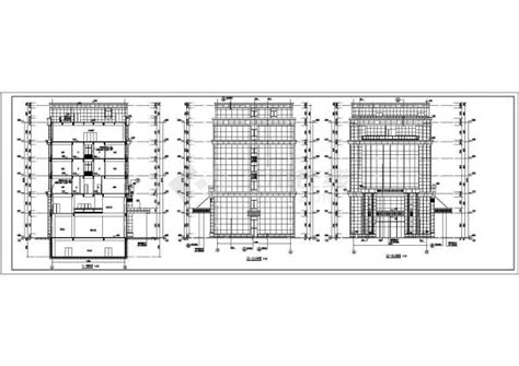 某地六层框架结构酒店综合体建筑施工图设计图纸酒店土木在线